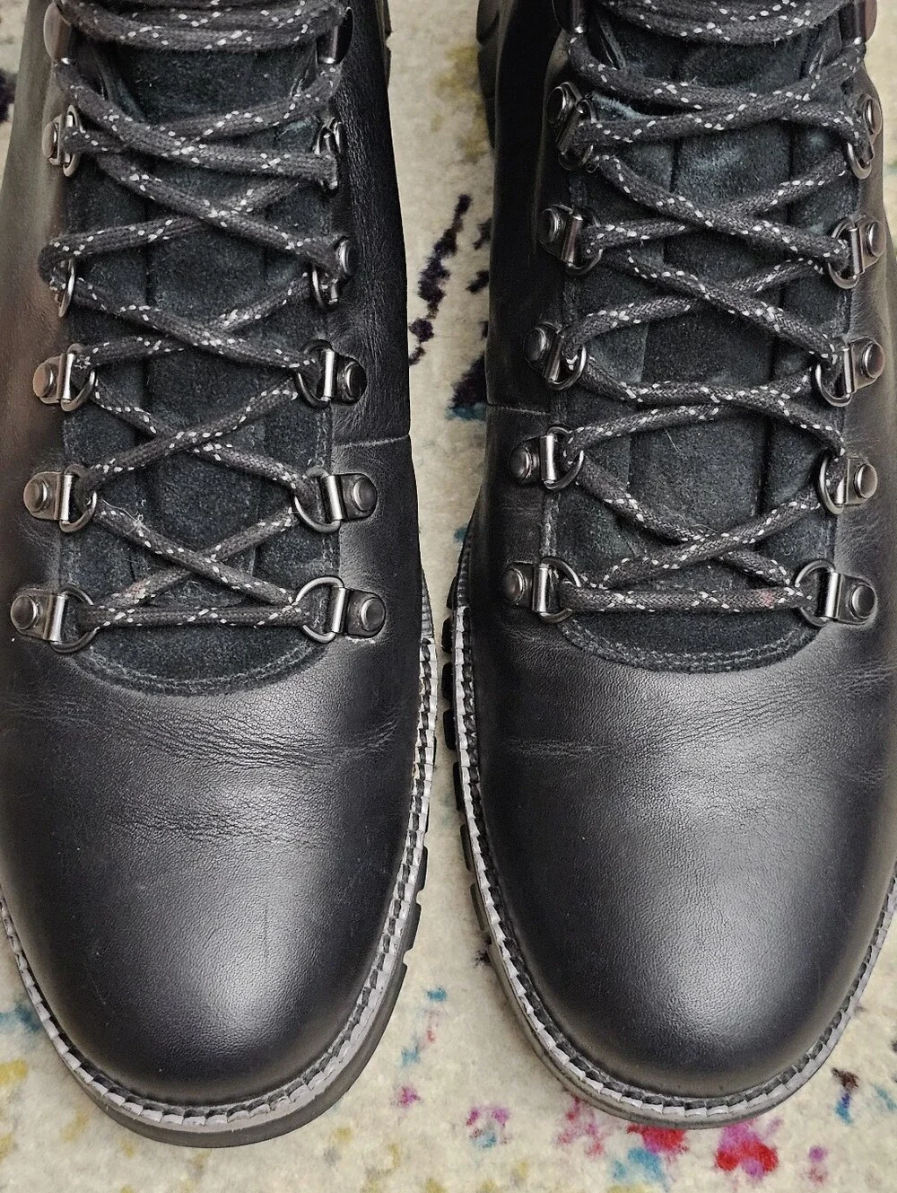 Cole Haan Men's Size 11.5 Zerogrand Hiker II Boots Waterproof Black Lace C26254